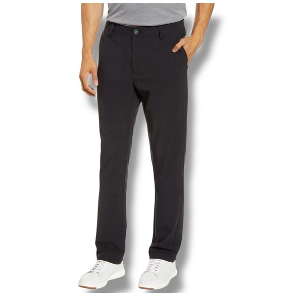 Linksoul Pants Mens 40 x 32 True Black Boardwalker Casual Golf Straight LS662-R - Picture 6 of 13